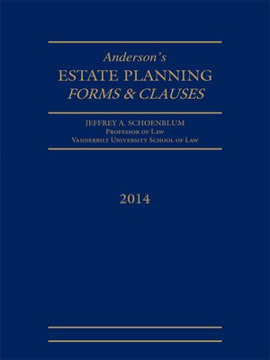 cover image of Estate Planning Forms and Clauses